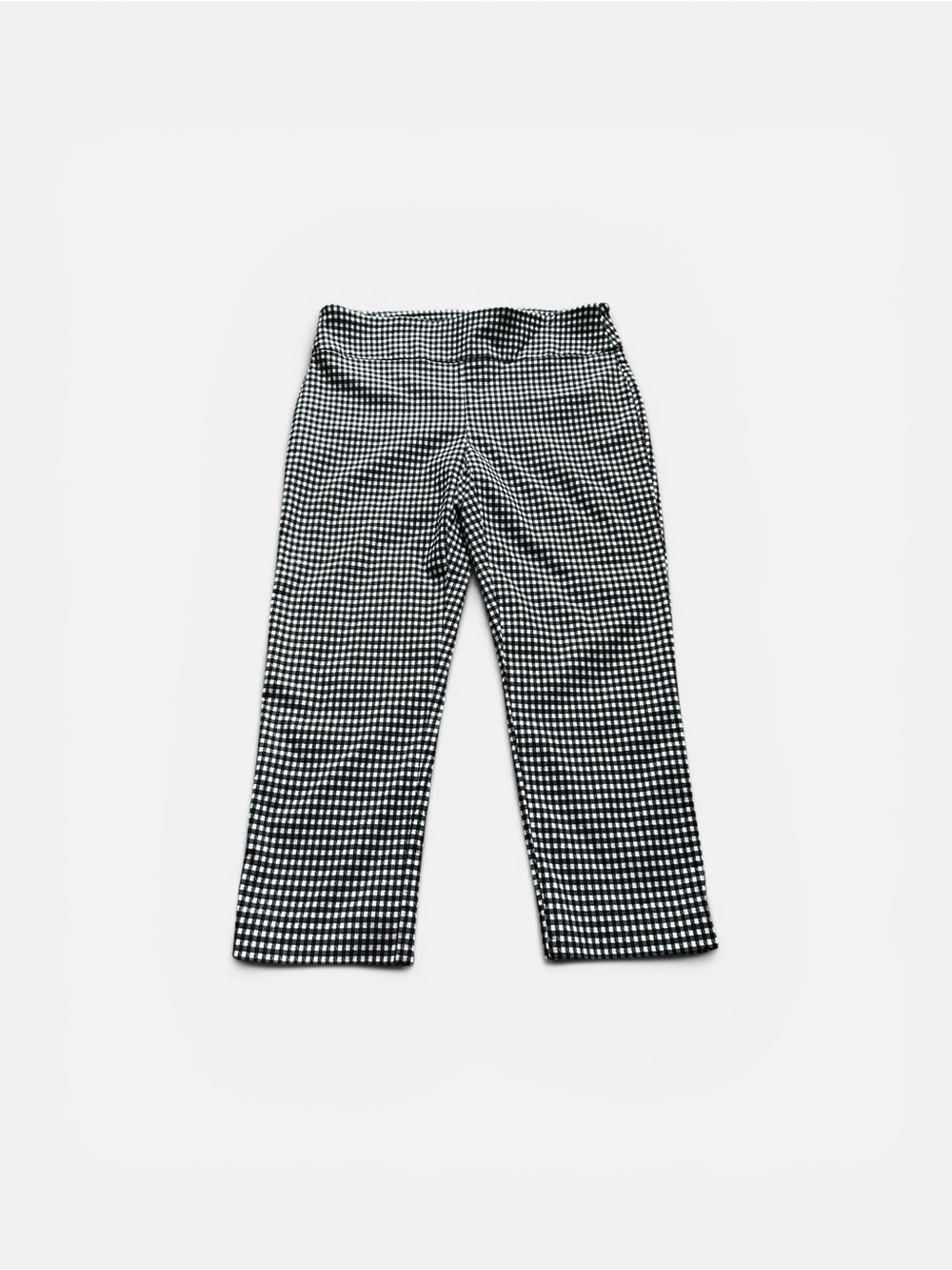 DFA New York Black and White Plaid Petal Pushers